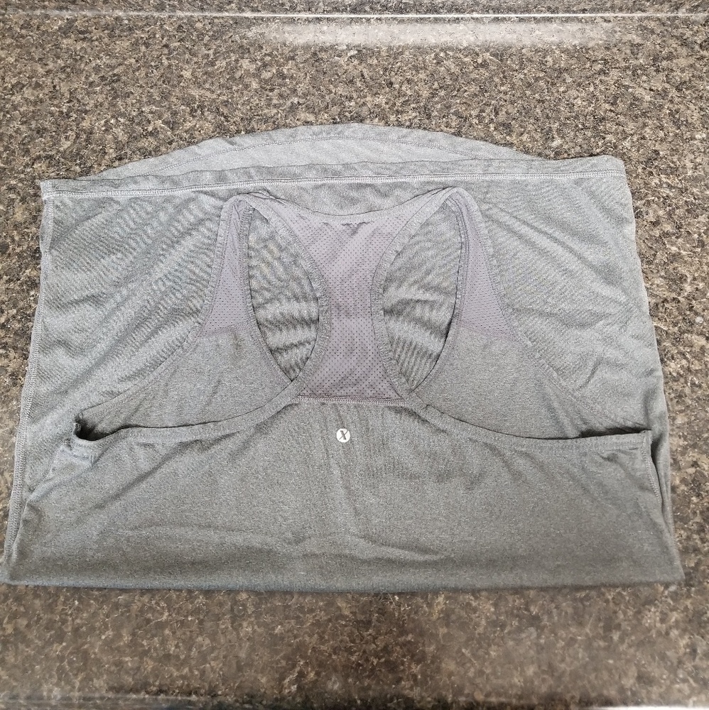 Grey Racerback Tank Top